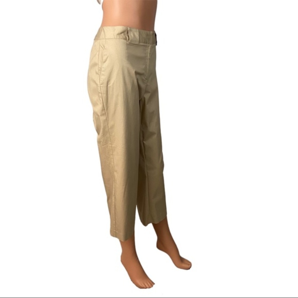 NEW Norton McNaughton Katanga Capris Pants NWT Woman’s Stretch Tan Khaki 6 - Picture 2 of 13